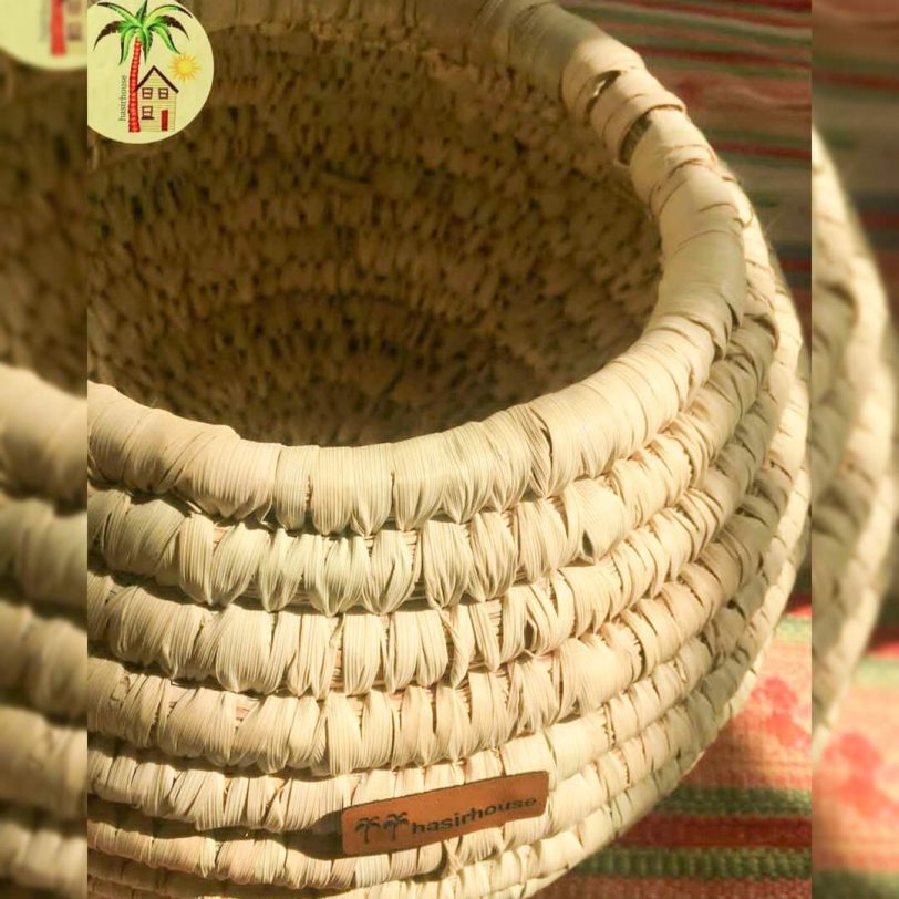 سطل برنج حصیری ۵ کیلویی خمره حصیر هاوی از نمای نزدیک سبد برنج حصیری